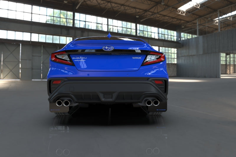 Rally Armor 22-26 Subaru WRX Black UR Mud Flap w/Blue Logo