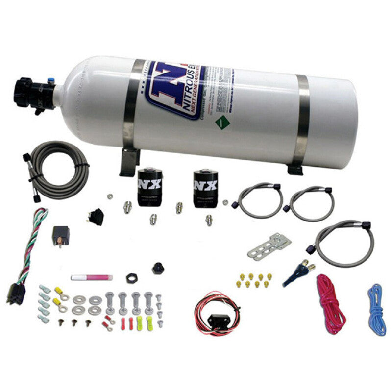 Nitrous Express 10-15 Chevrolet Camaro (5th Gen) Single Nozzle Nitrous Kit (35-150HP) w/15lb Bottle