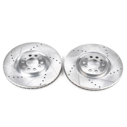 PowerStop Power Stop 99-06 Audi TT Front Evolution Drilled & Slotted Rotors - Pair