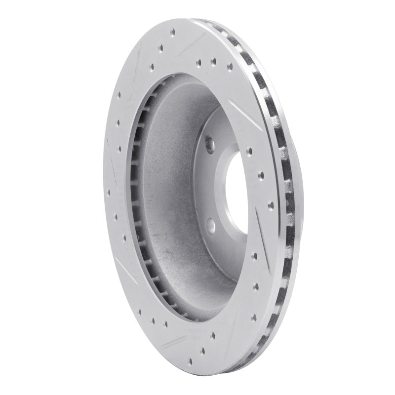 R1 Concepts R1 84-87 Chevrolet Corvette Front Right Drilled & Slotted Silver Brake Rotor
