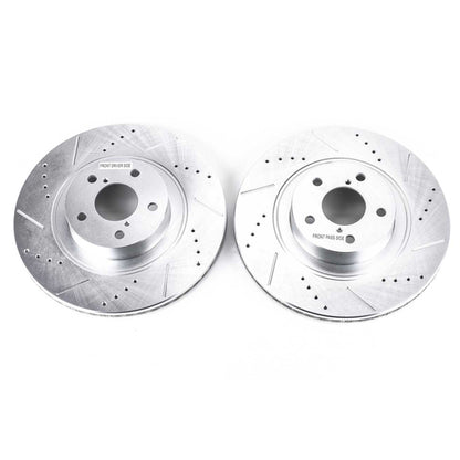 PowerStop Power Stop 13-16 Scion FR-S Front Evolution Drilled & Slotted Rotors - Pair