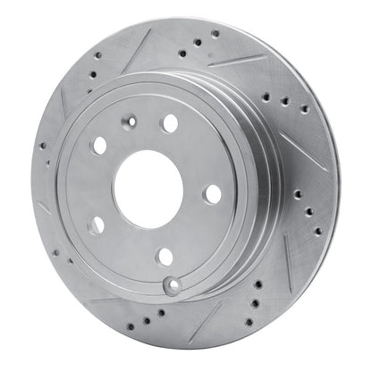 R1 Concepts R1 09-20 Chevrolet Express 4500 Rear Left Drilled & Slotted Silver Brake Rotor