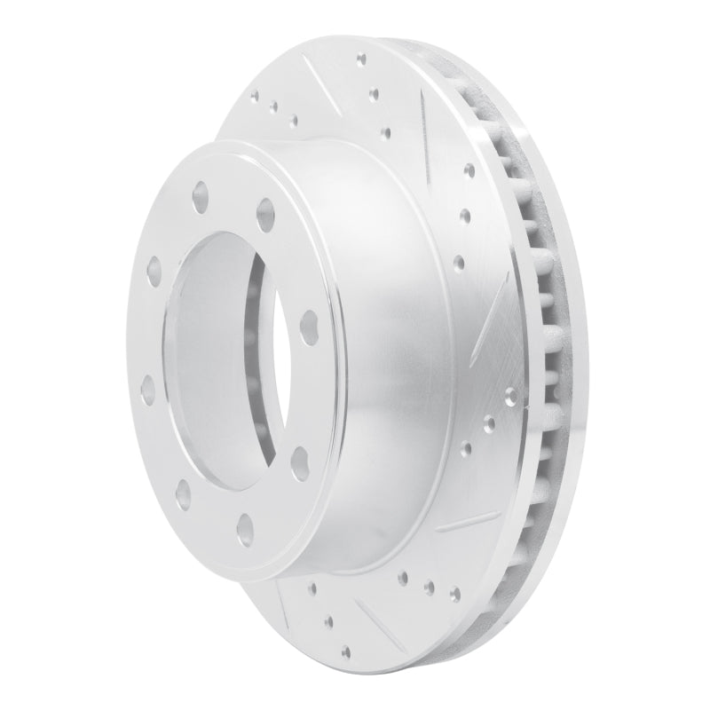 R1 Concepts R1 99-05 Ford F-250 4WD (Super Duty) Front Right Drilled & Slotted Silver Brake Rotor