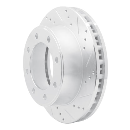 R1 Concepts R1 99-05 Ford F-250 4WD (Super Duty) Front Right Drilled & Slotted Silver Brake Rotor