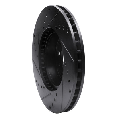 R1 Concepts R1 91-95 Volvo 780 Front Right Drilled & Slotted Black Brake Rotor