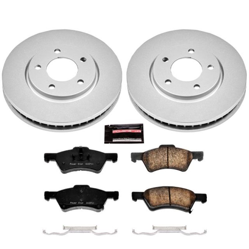 PowerStop Power Stop 01-07 Chrysler Town & Country Front Z17 Evolution Geomet Coated Brake Kit