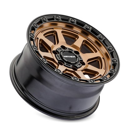Mayhem 8306 Ridgeline 17x8.5 / 6x139.7 BP / -6mm Offset / 106.1mm Hub Satin Bronze/Black Lip Wheel