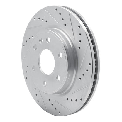 R1 Concepts R1 07-17 Buick Enclave Front Right Drilled & Slotted Silver Brake Rotor
