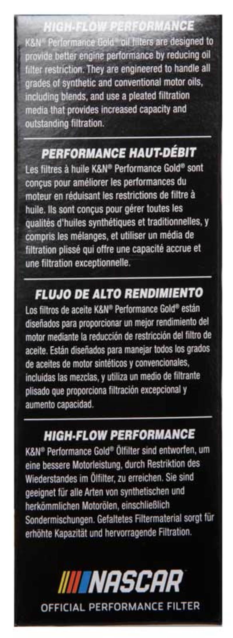 K&N Engineering K&N Performance Oil Filter for 14-17 Dodge Durango 3.6L / 14-17 Jeep Grand Cherokee 3.6L