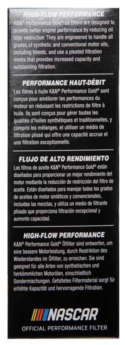K&N Engineering K&N Performance Oil Filter for 14-17 Dodge Durango 3.6L / 14-17 Jeep Grand Cherokee 3.6L