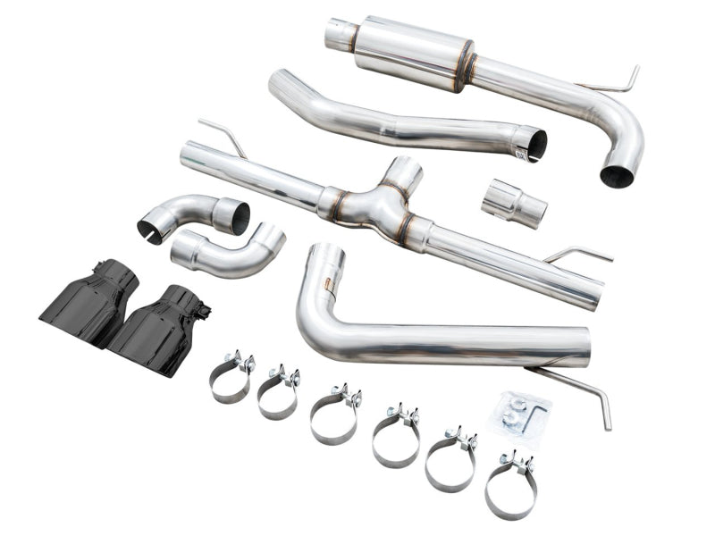 AWE Tuning 2022 VW GTI MK8 Track Edition Exhaust - Diamond Black Tips