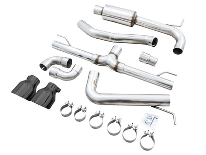 AWE Tuning 2022 VW GTI MK8 Track Edition Exhaust - Diamond Black Tips