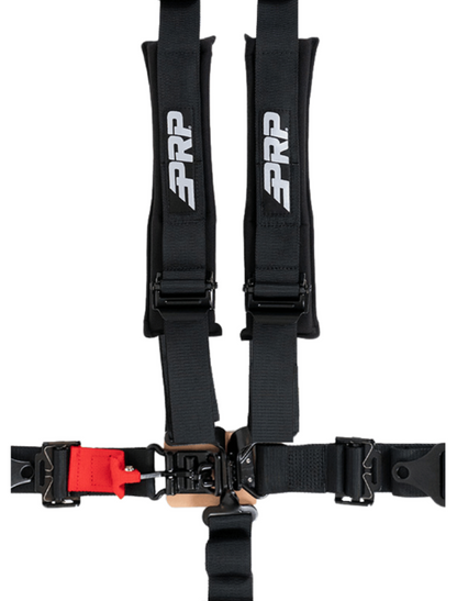 PRP Seats PRP 5.2 Harness with Shoulder Straps Sewn to Lap- Black