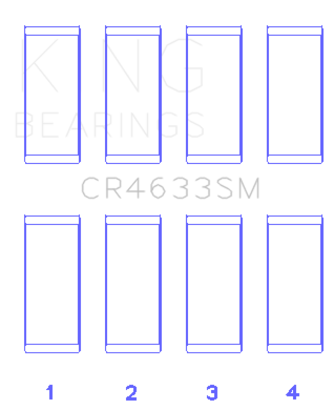 King Engine Bearings 07-12 Mini Cooper N14B16C (Size +.3mm Undersize) Connecting Rod Bearing Set