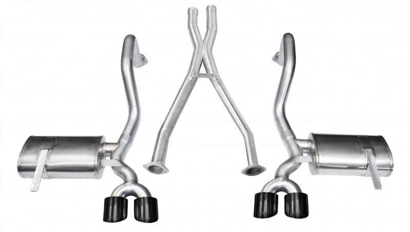 CORSA Performance Corsa 1997-2004 Chevrolet Corvette C5 Z06 5.7L V8 Black Xtreme Cat-Back + XO Exhaust