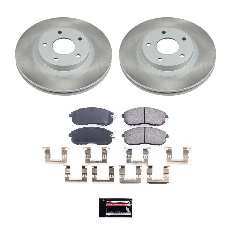 PowerStop Power Stop 02-03 Nissan Maxima Front Semi-Coated Rotor Kit