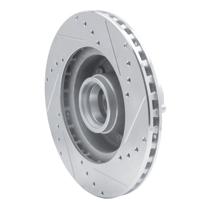 R1 Concepts R1 87-90 Dodge DAKOTA RWD Front Left Drilled & Slotted Silver Brake Rotor