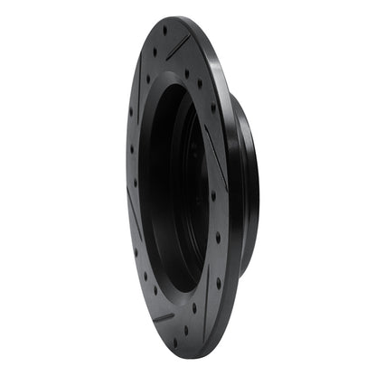 R1 Concepts R1 86-96 Acura Legend Rear Right Drilled & Slotted Black Brake Rotor