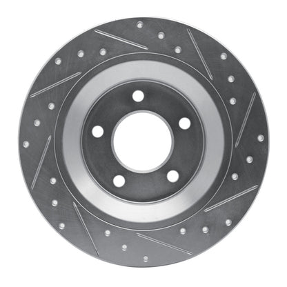 R1 Concepts R1 06-15 Mazda 5 Rear Left Drilled & Slotted Silver Brake Rotor