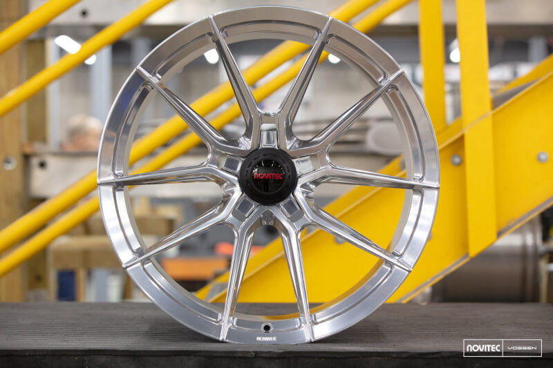 Vossen x Novitec NF10 19x9in - 5x114.3 BP - ET28 - Brushed Gloss Clear Ferrari F430 Front Wheel