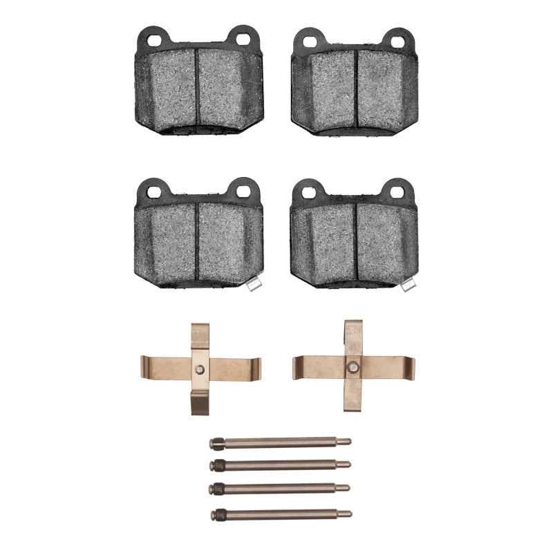 DFC 03-06 Mitsubishi Lancer Rear 5000 Advanced Low Metallic Brake Pads and Hardware Kit