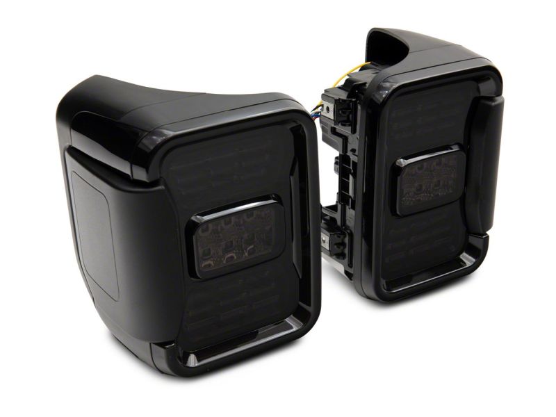 Raxiom 20-23 Jeep Gladiator JT Axial Series LED Tail Lights- Black Housing (Smoked Lens)