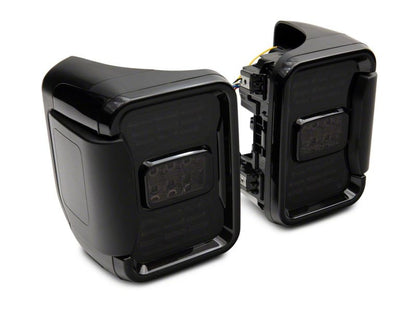 Raxiom 20-23 Jeep Gladiator JT Axial Series LED Tail Lights- Black Housing (Smoked Lens)
