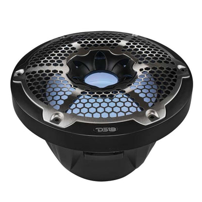 DS18 Subwoofer & Enclosure 10in 300 Watts RMS 4 ohm SVC Black w/ Covers