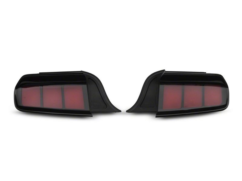 Raxiom 15-23 Ford Mustang Profile LED Tail Lights Gloss Black Housing- Red Lens
