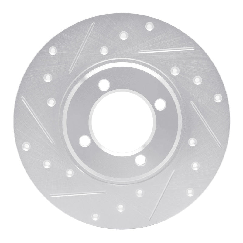 R1 Concepts R1 70-79 Toyota Carina Front Left Drilled & Slotted Silver Brake Rotor