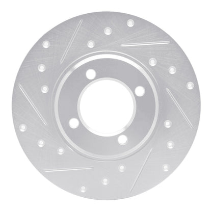 R1 Concepts R1 70-79 Toyota Carina Front Left Drilled & Slotted Silver Brake Rotor