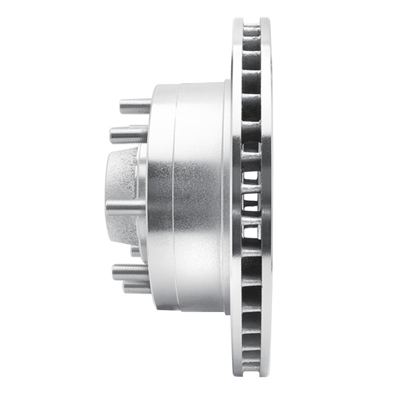 R1 Concepts R1 92-94 Ford E-250 Econoline Front Right Drilled & Slotted Silver Brake Rotor