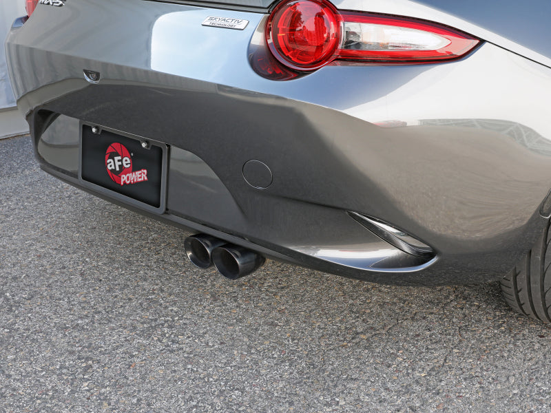 aFe Takeda 2-1/2in SS-304 Cat-Back Exhausts w/ Polished Tip 16-19 Mazda MX-5 Miata ND 2.0T