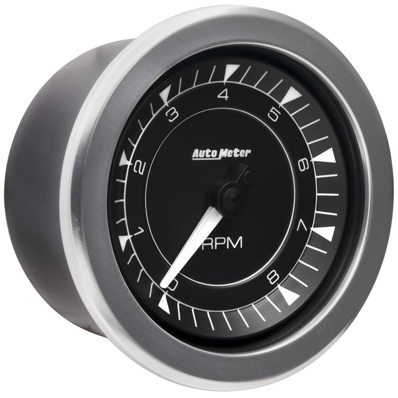 Autometer Chrono 3-3/8in 10k RPM In Dash Tachometer Gauge