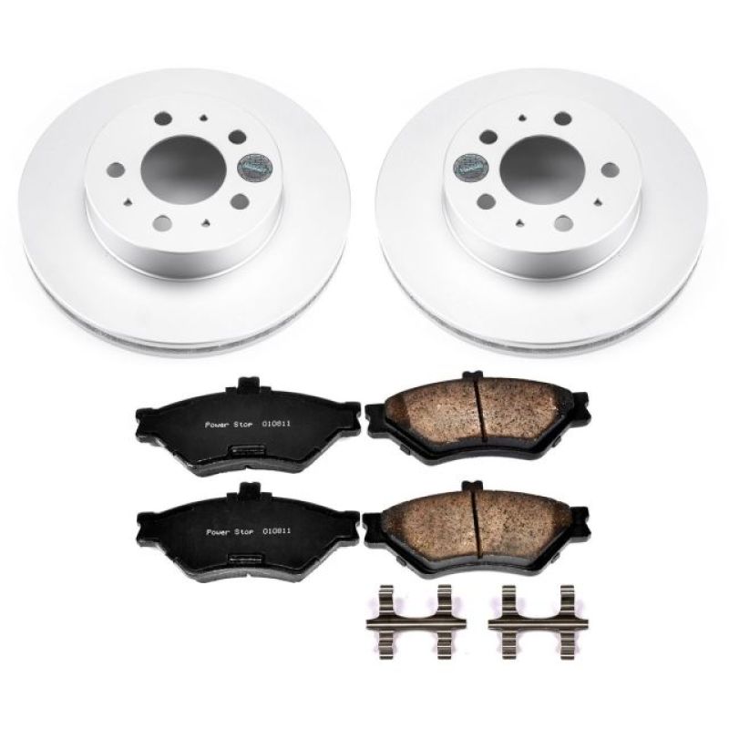 PowerStop Power Stop 95-97 Ford Crown Victoria Front Z17 Evolution Geomet Coated Brake Kit