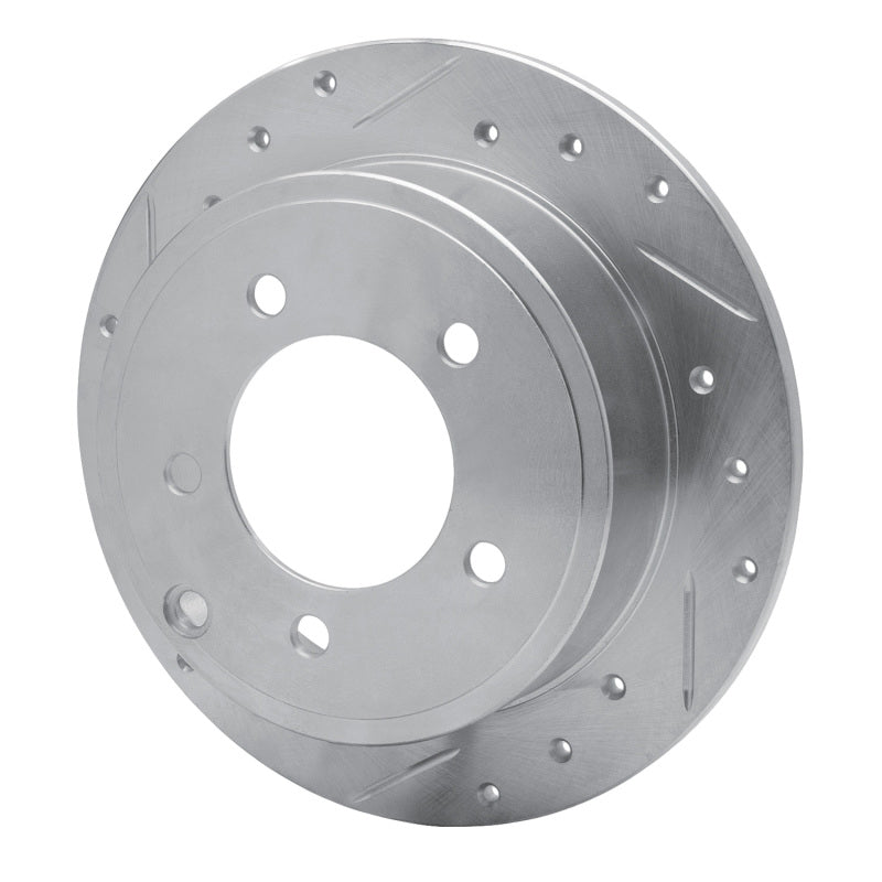 R1 Concepts R1 07-17 Chrysler 200 Rear Left Drilled & Slotted Silver Brake Rotor