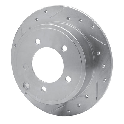R1 Concepts R1 07-17 Chrysler 200 Rear Left Drilled & Slotted Silver Brake Rotor