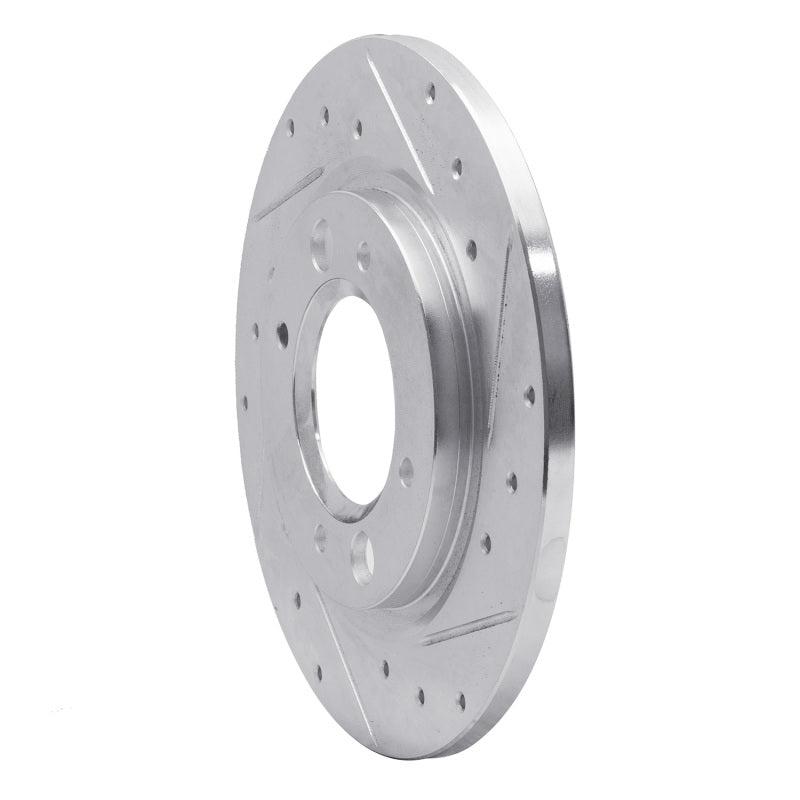 R1 Concepts R1 71-89 Peugeot 504 Rear Right Drilled & Slotted Silver Brake Rotor