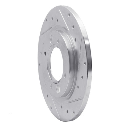 R1 Concepts R1 71-89 Peugeot 504 Rear Right Drilled & Slotted Silver Brake Rotor