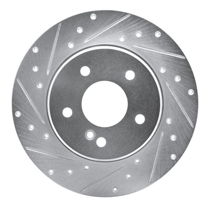 R1 Concepts R1 98-03 Mercedes-Benz E320 Rear Left Drilled & Slotted Silver Brake Rotor