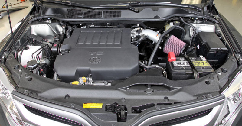 K&N Engineering K&N 07-10 Toyota Camry V6-3.5L Silver Typhoon Short Ram Intake