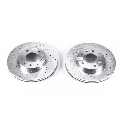 PowerStop Power Stop 03-05 Mazda 6 Front Evolution Drilled & Slotted Rotors - Pair