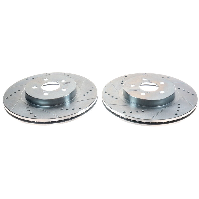 PowerStop Power Stop 19-20 Subaru Forester Front Evolution Drilled & Slotted Rotors - Pair