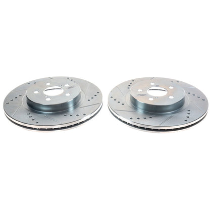 PowerStop Power Stop 19-20 Subaru Forester Front Evolution Drilled & Slotted Rotors - Pair