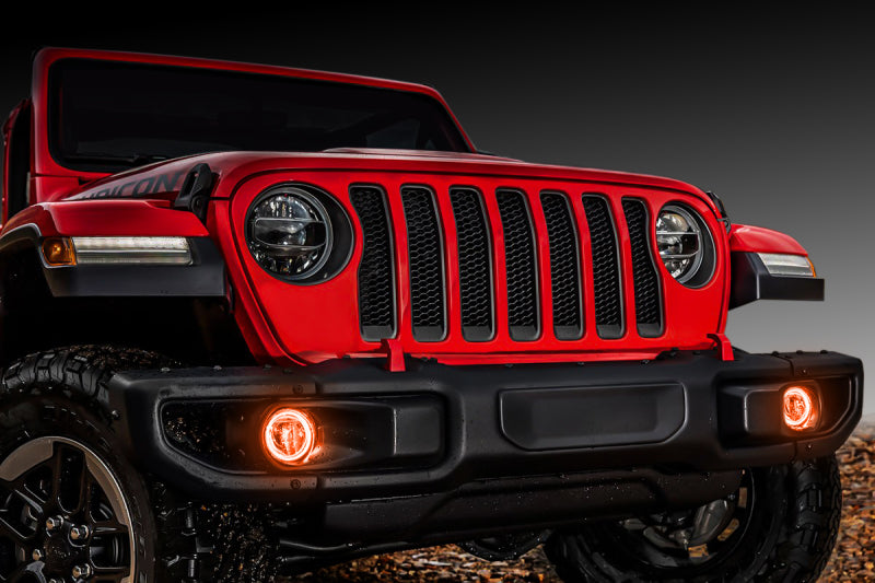 ORACLE Lighting Oracle Jeep Wrangler JL/Gladiator JT LED Surface Mount Fog Light Halo Kit - Amber