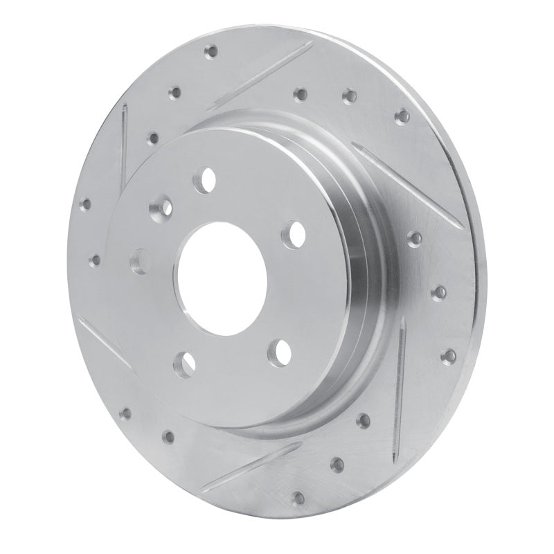 R1 Concepts R1 11-22 Buick Encore Rear Left Drilled & Slotted Silver Brake Rotor