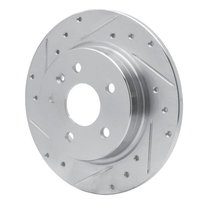 R1 Concepts R1 11-22 Buick Encore Rear Left Drilled & Slotted Silver Brake Rotor
