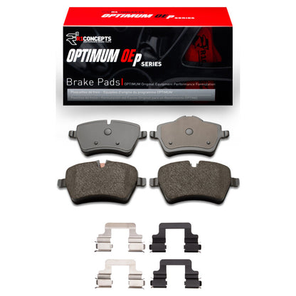 R1 Concepts R1 13-16 Mini Cooper Countryman Front Optimum OE Pads & Hardware Kit