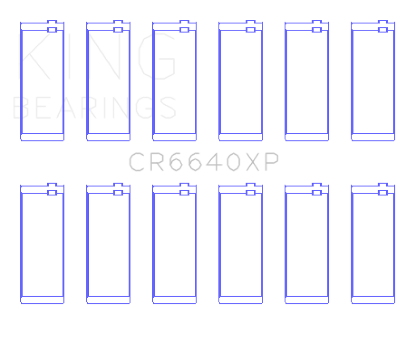 King Engine Bearings BMW M20/M50 2.0L/2.5L/2.7L (Size .025) Performance Rod Bearing Set