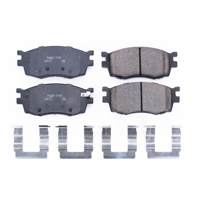 PowerStop Power Stop 06-11 Hyundai Accent Front Z17 Evolution Ceramic Brake Pads w/Hardware